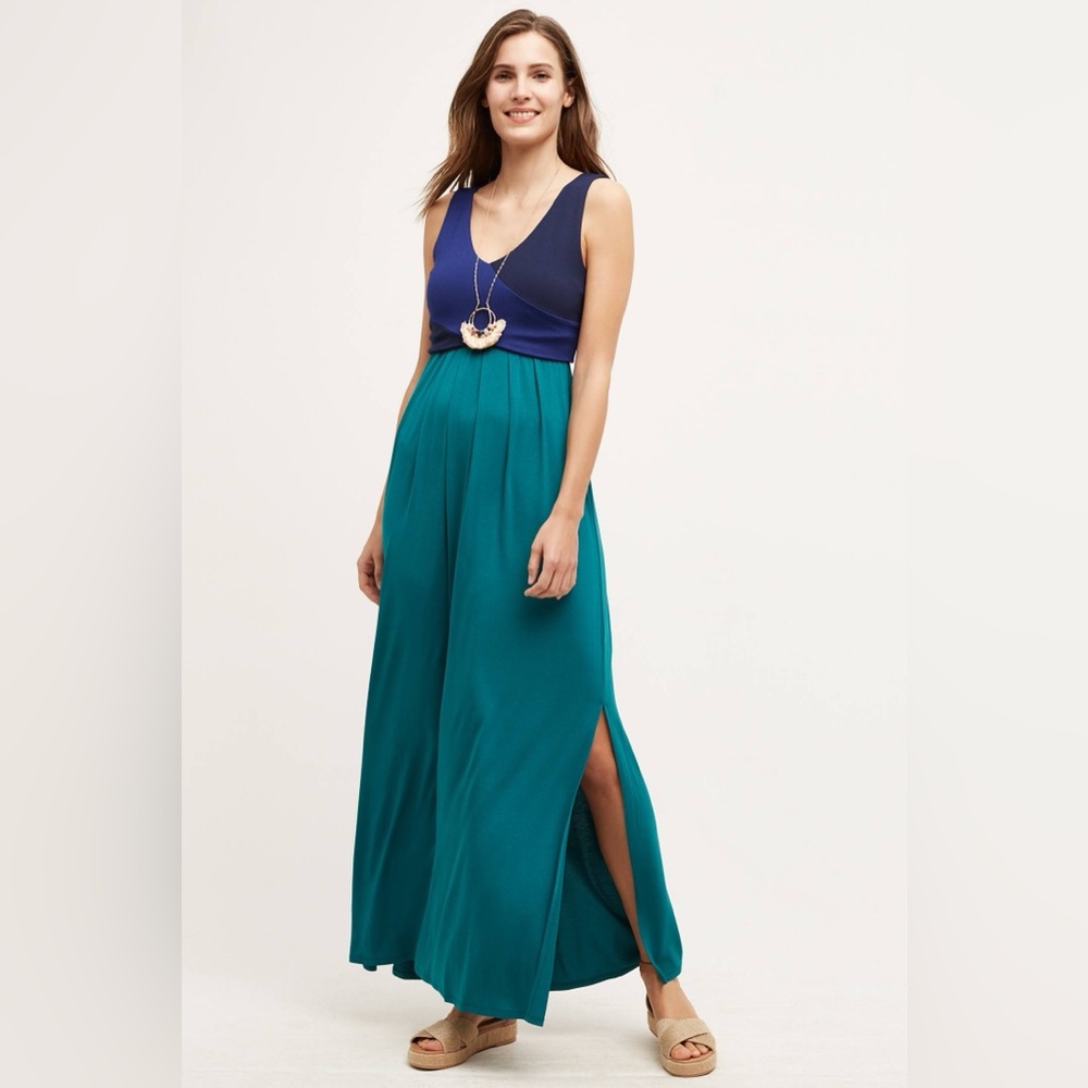 Anthropologie Maeve Elysian Colorblock Maxi Dress – Small